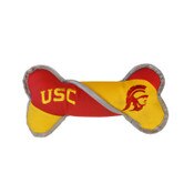 USC Trojans Pet Tug Bone Toy